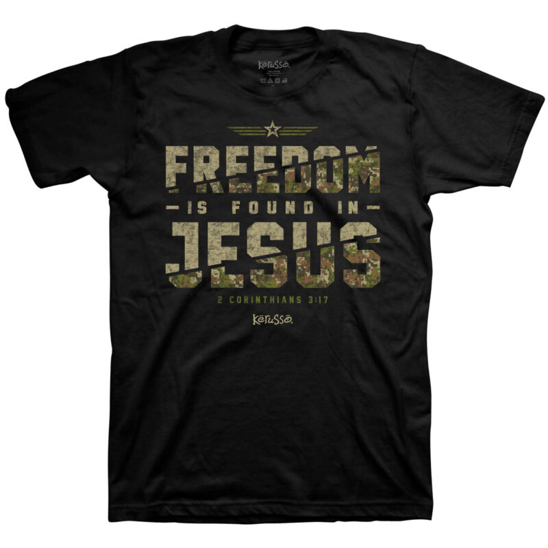 Venture Goods "Freedom in Jesus" 2 Corinthians 3:17 Christian T-Shirt – Faith-Based Graphic Shirt