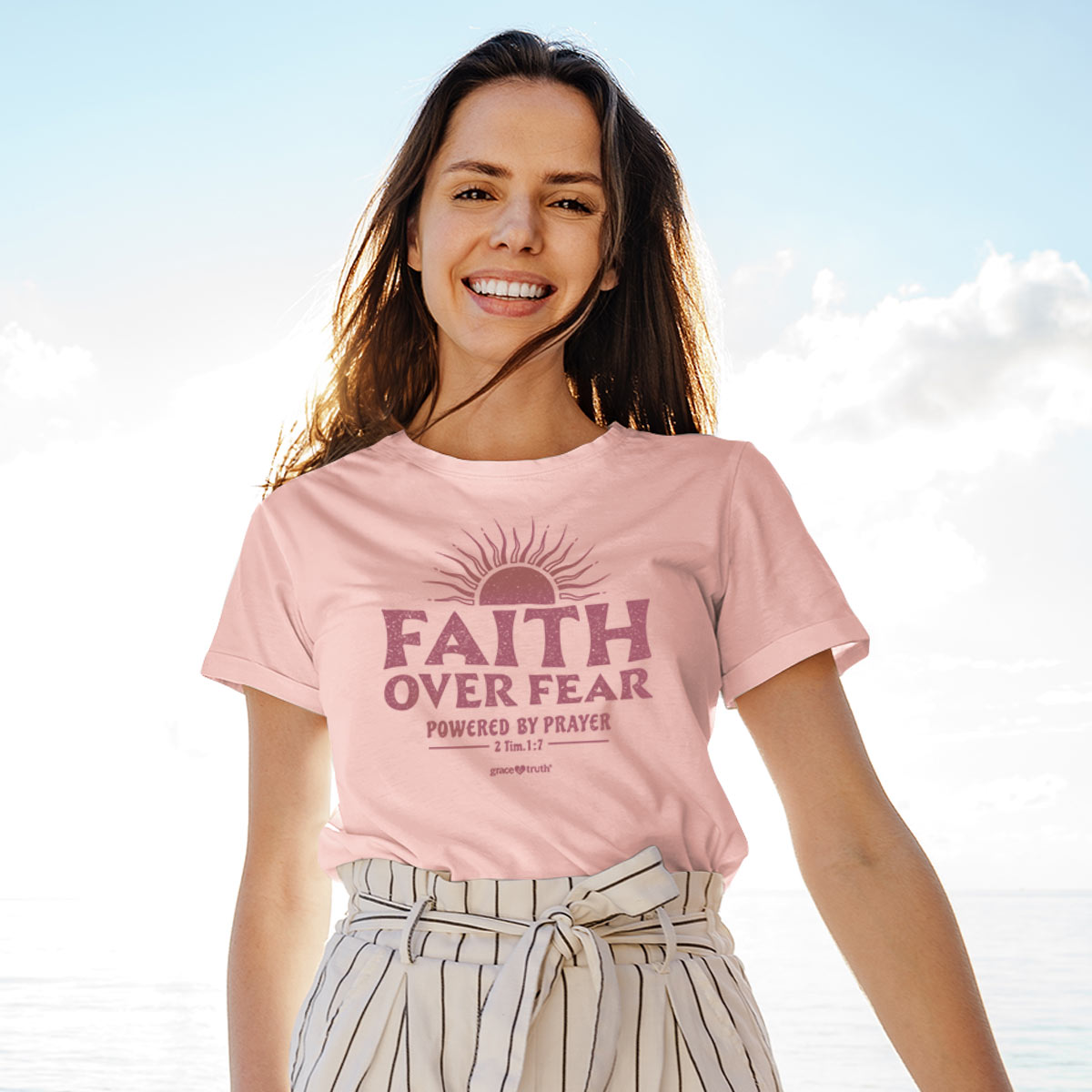 Venture Goods Women's Faith & Prayer T-Shirt – Grace & Truth Collection - Image 3