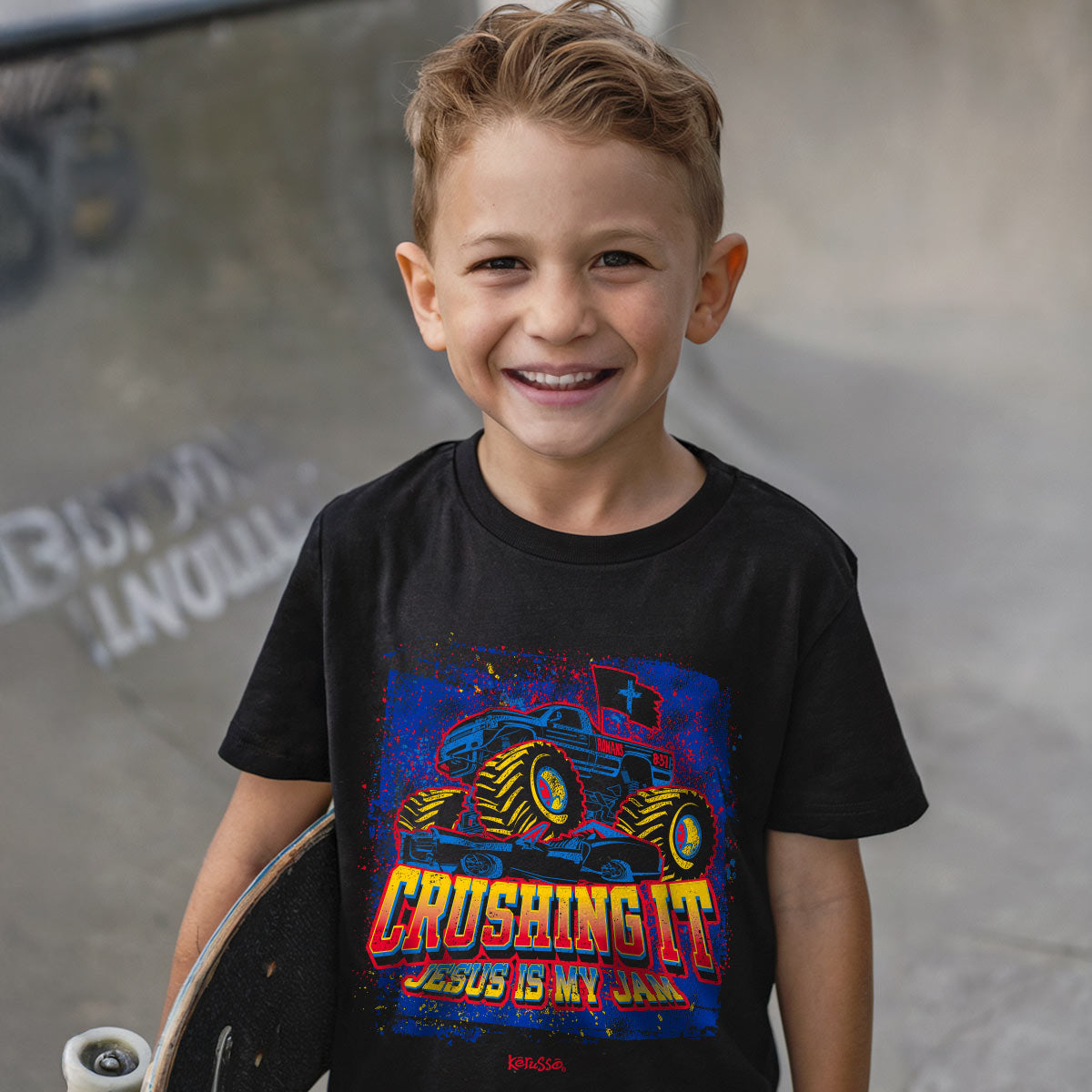 Venture Goods Kids Truck T-Shirt – Faith & Adventure Collection - Image 3
